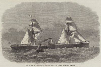 El colombiano, perteneciente a la West India and Pacific Steam-Ship Company de Edwin Weedon